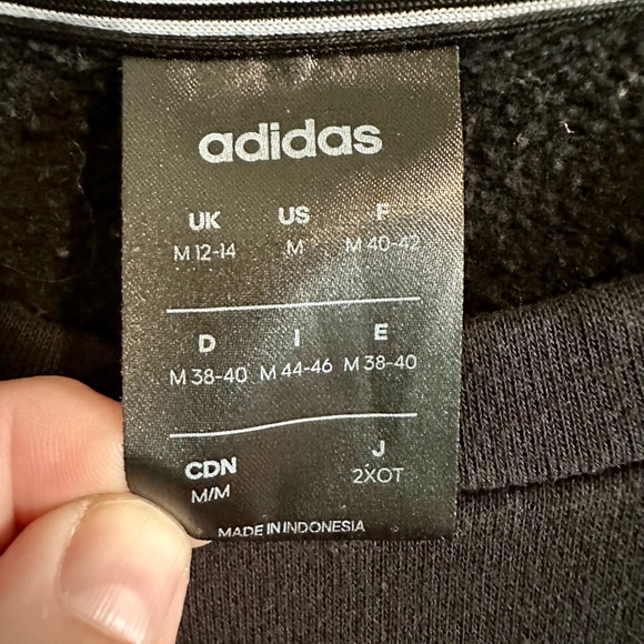 Adidas Black Crewneck Sweatshirt, Medium - Picture 5 of 6